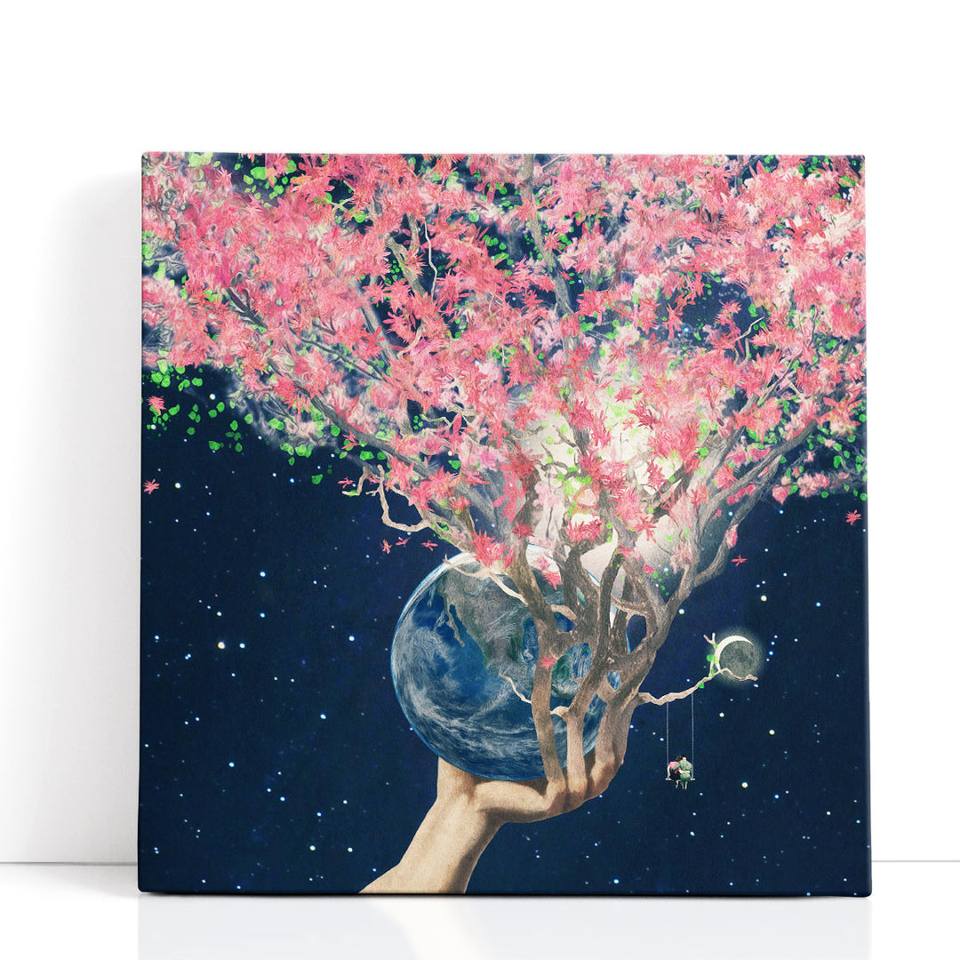 Love Makes The Faith Bloom - Canvas Print Wall Art