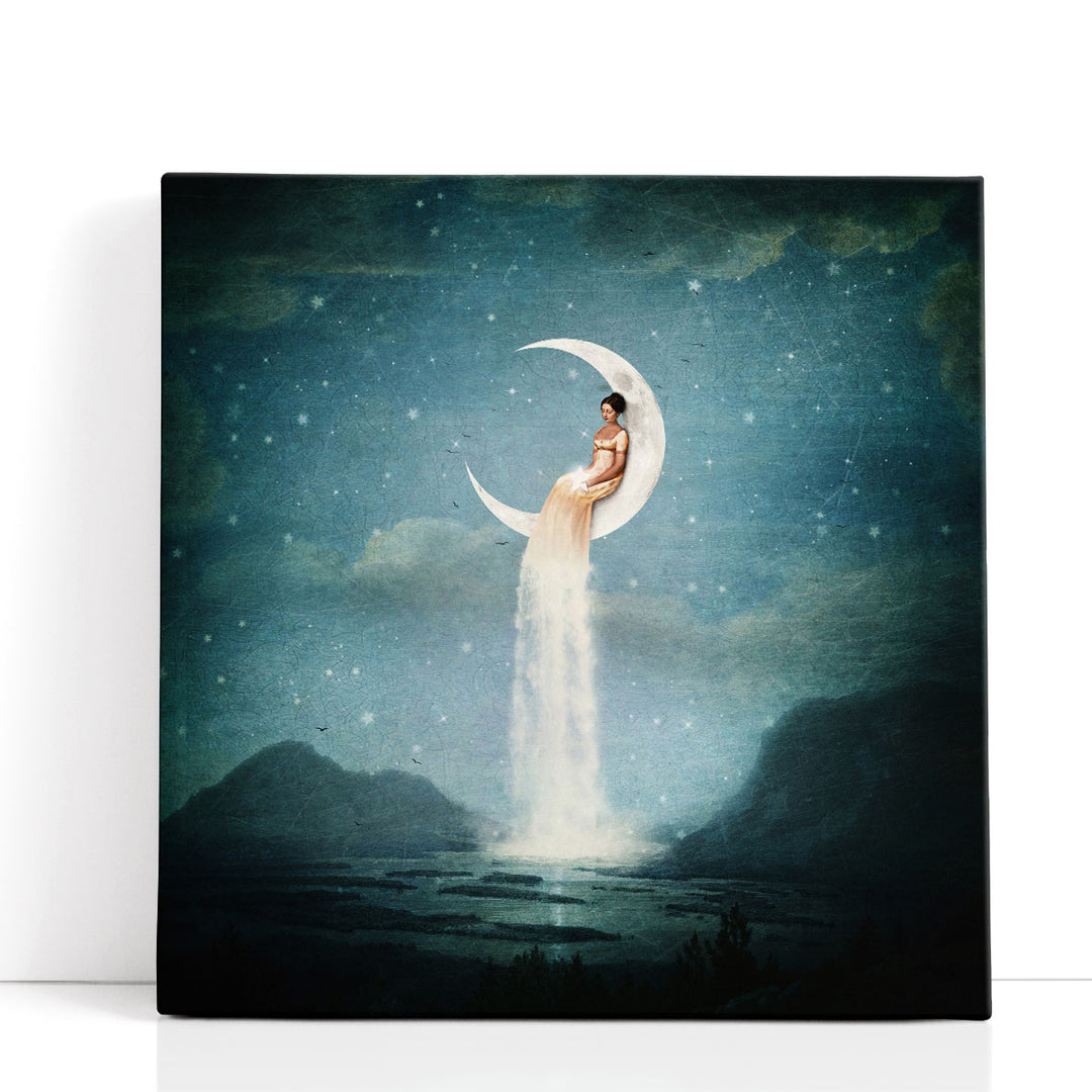 Moon River Lady - Canvas Print Wall Art