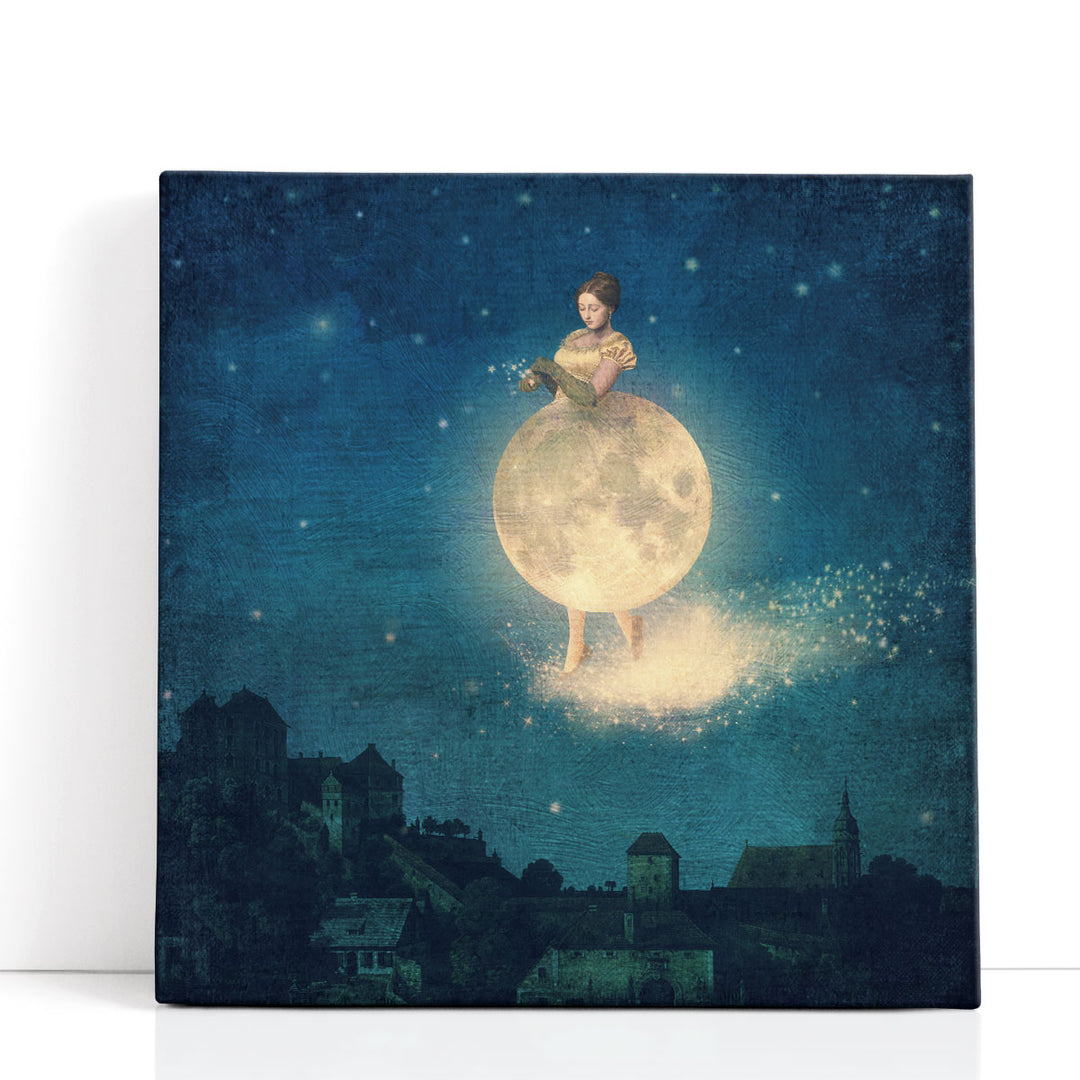 Shhh Lady Night is Coming - Canvas Print Wall Art