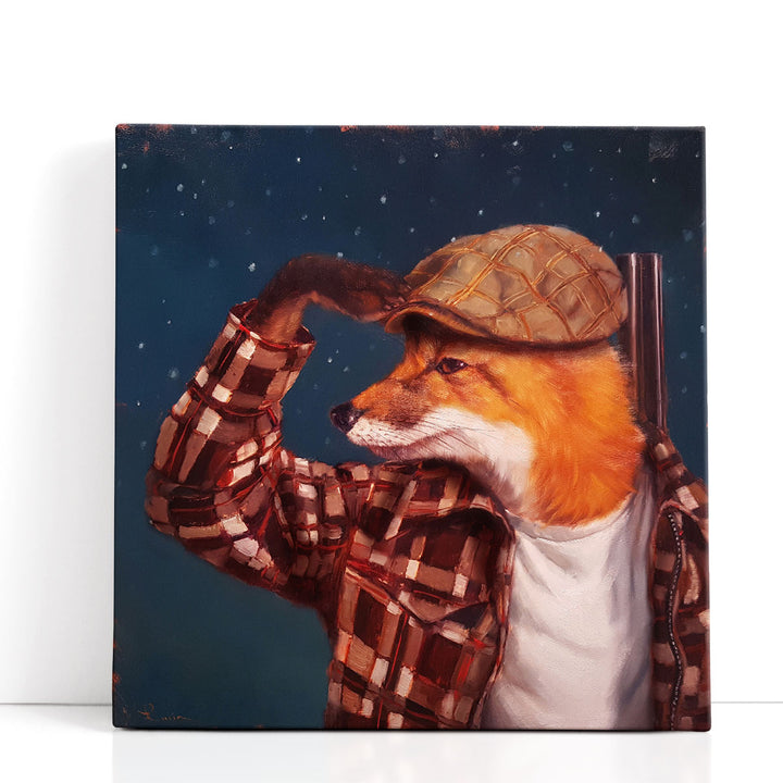 Fox Hunt - Canvas Print Wall Art