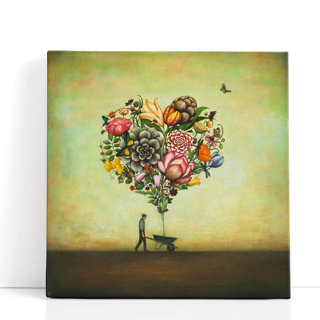 Big Heart Botany - Canvas Print Wall Art