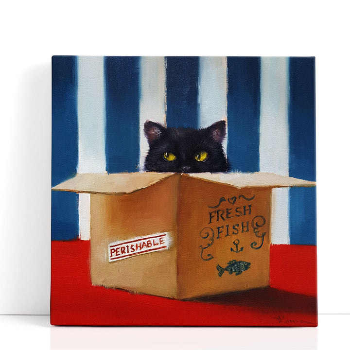 Cat Burglar - Canvas Print Wall Art