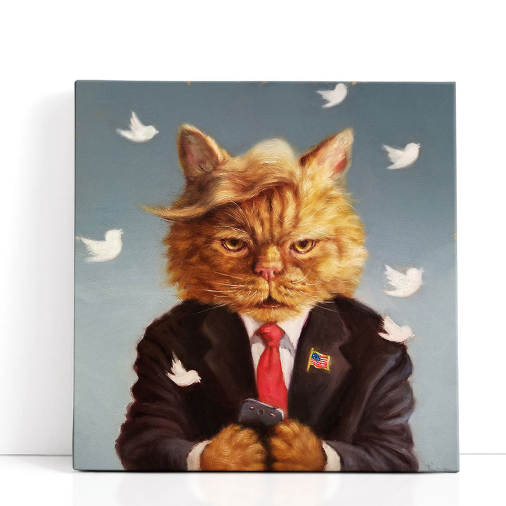 Catty Remarks- Canvas Print Wall Art
