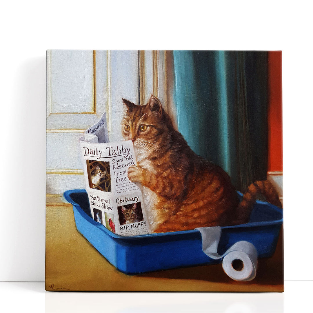 Kitty Throne - Canvas Print Wall Art