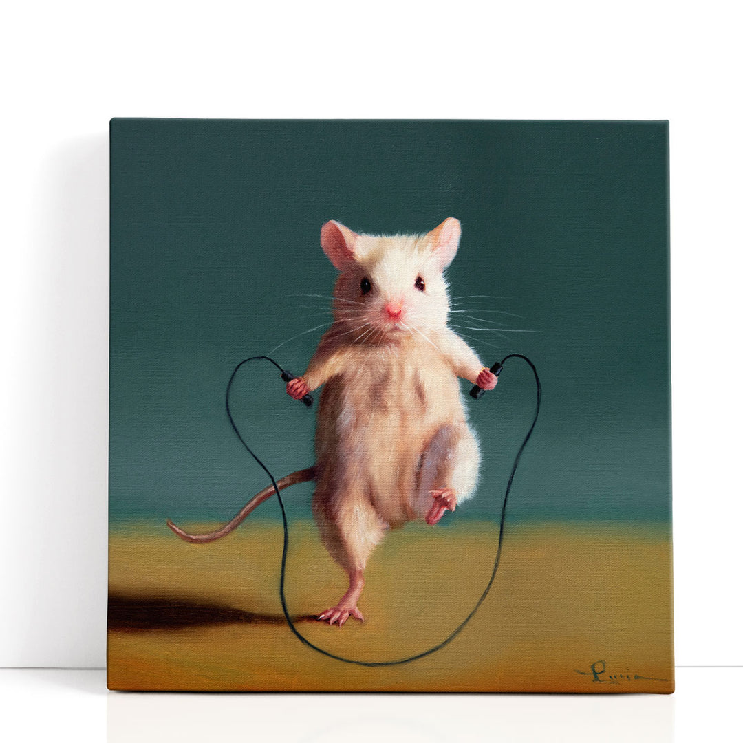 Gym Rat Jump Rope - Canvas Print Wall Art