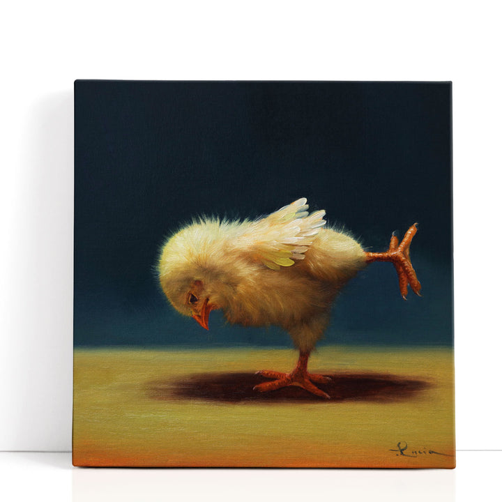Yoga Chick Airplane - Canvas Print Wall Art