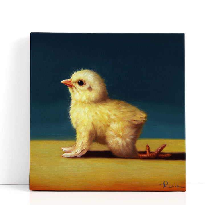 Yoga Chick Cow - Canvas Print Wall Art