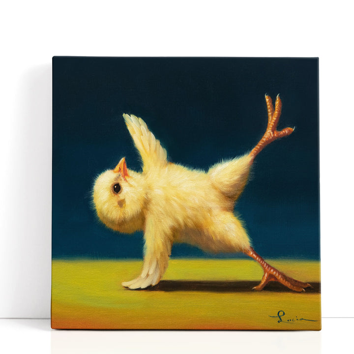 Yoga Chick Side Plank II - Canvas Print Wall Art