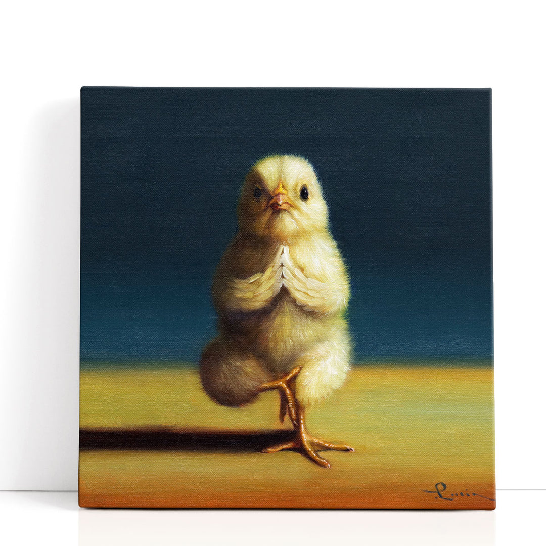 Yoga Chick Tree Pose - Canvas Print Wall Art