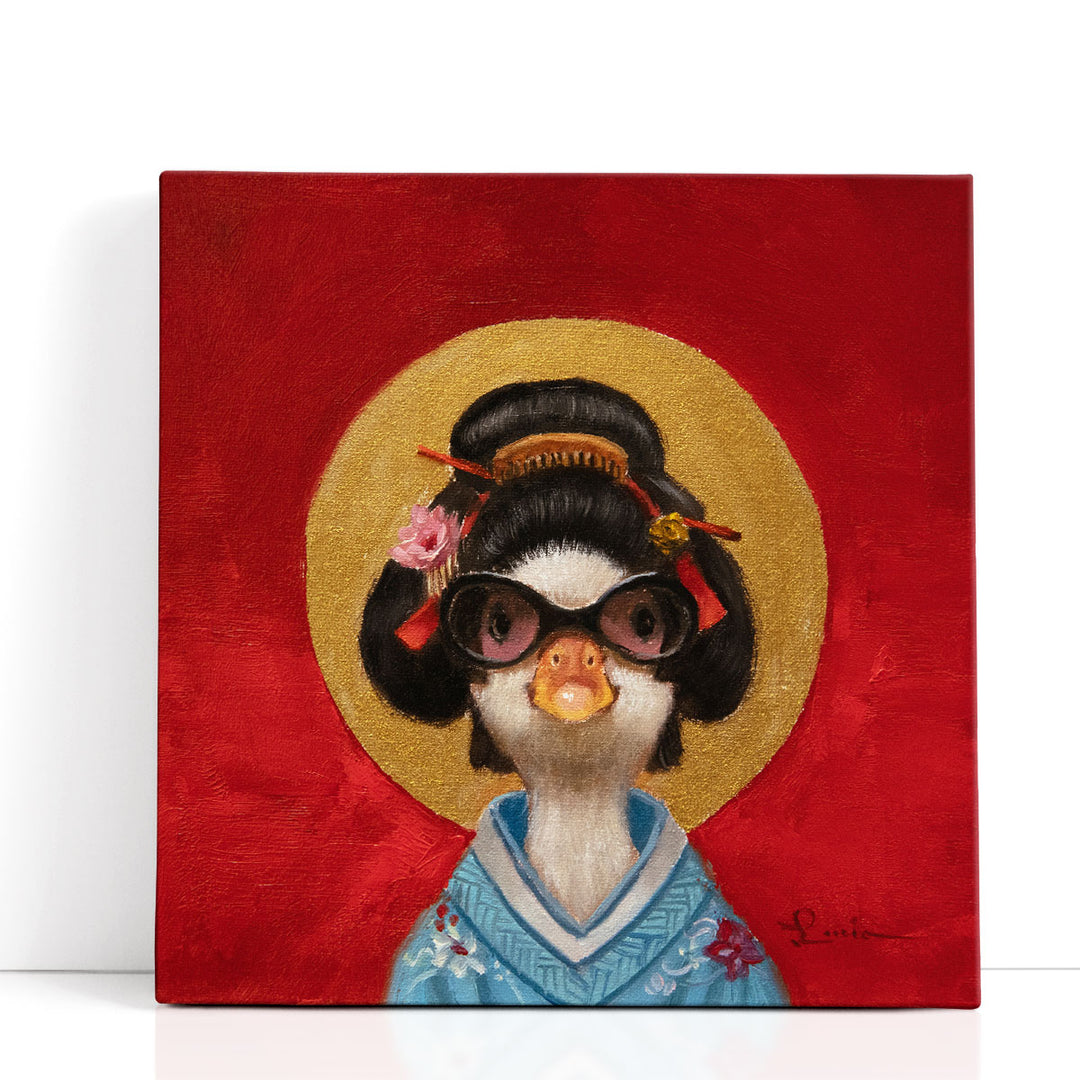 Geisha Duck - Canvas Print Wall Art