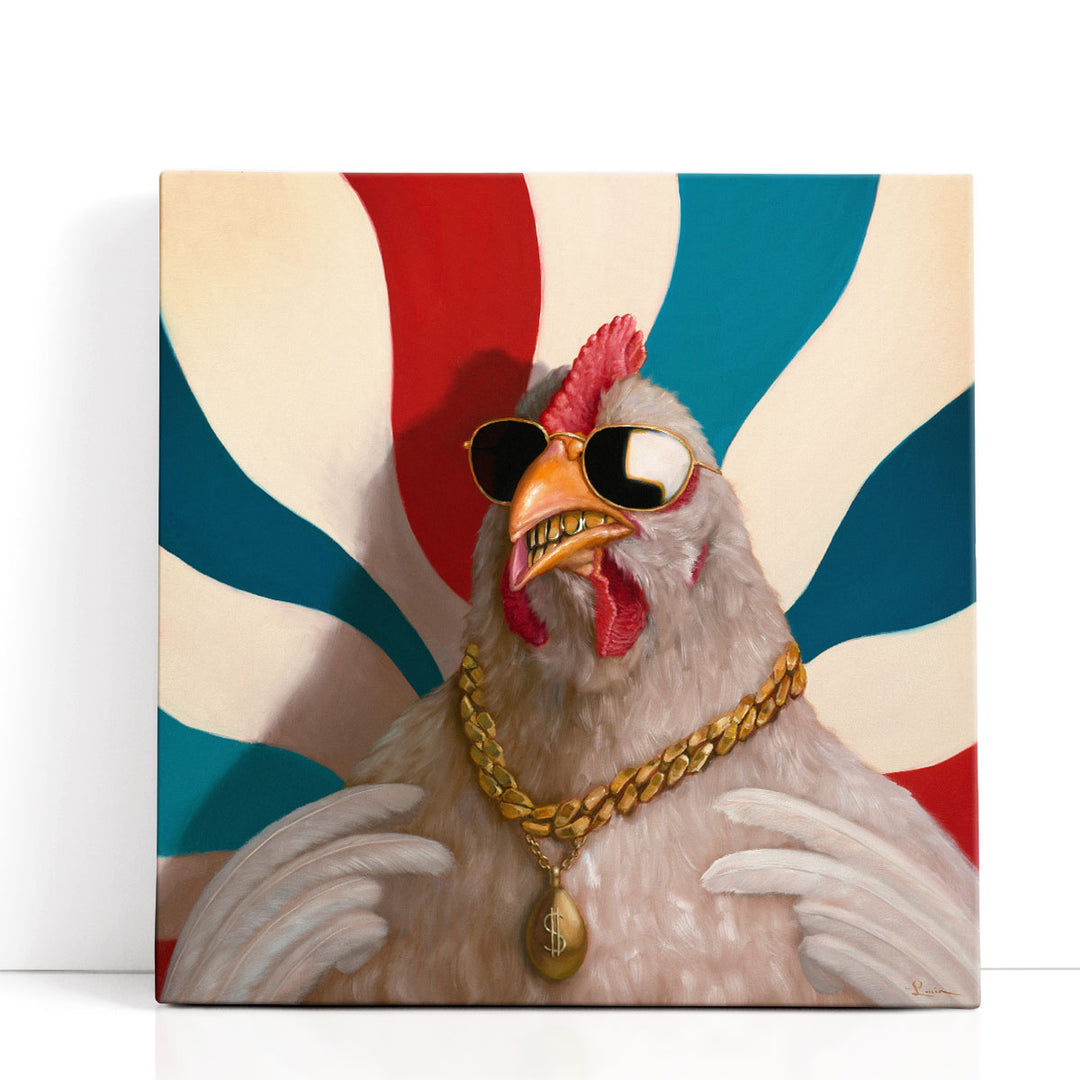 Grill Chicken - Canvas Print Wall Art
