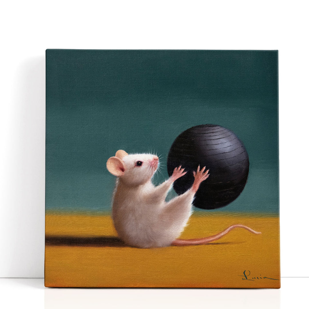 Gym Rat Grab and Pass - Canvas Print Wall Art