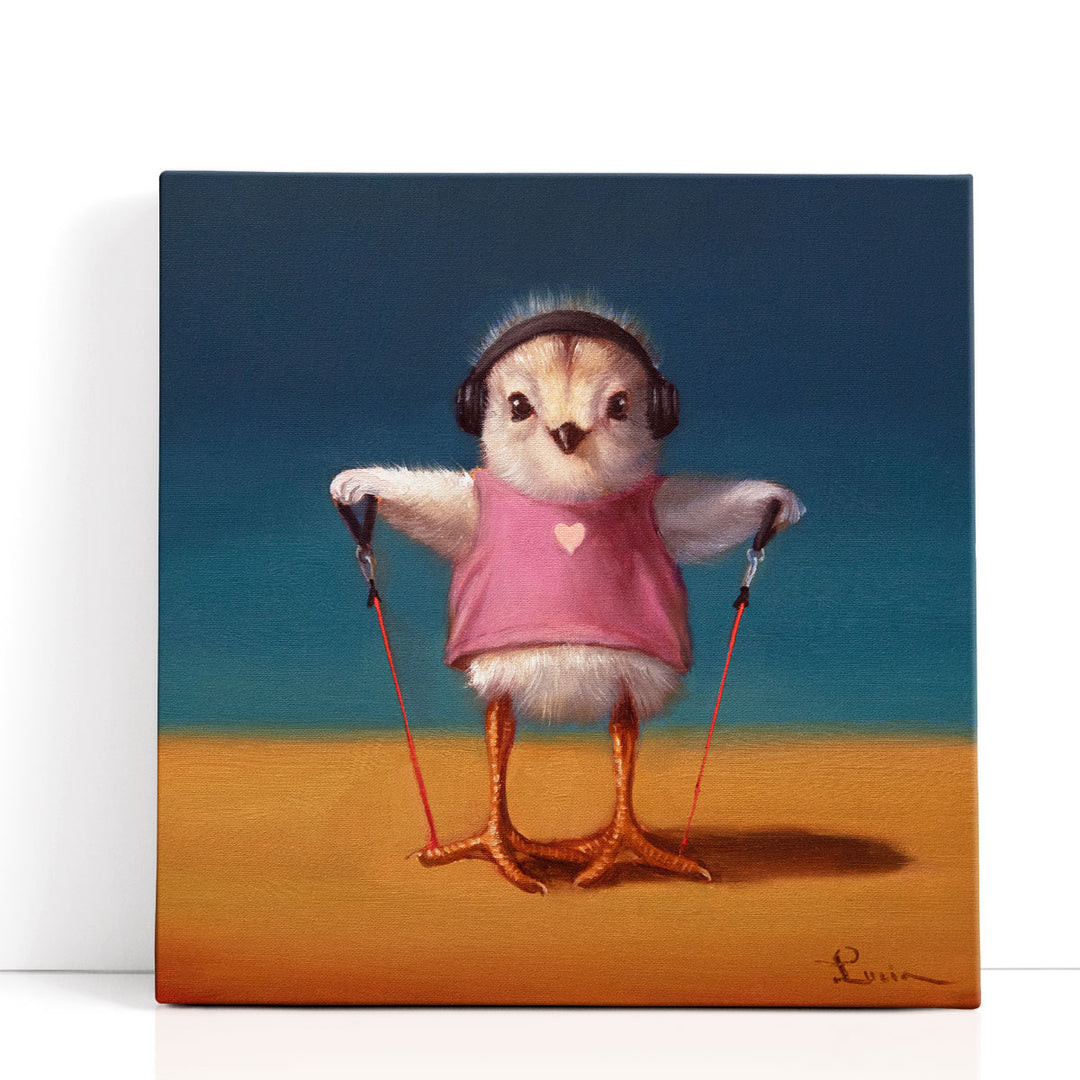 Lateral Raise Chick - Canvas Print Wall Art