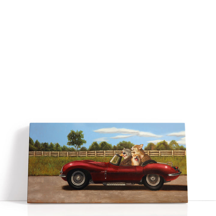 Country Drive - Canvas Print Wall Art