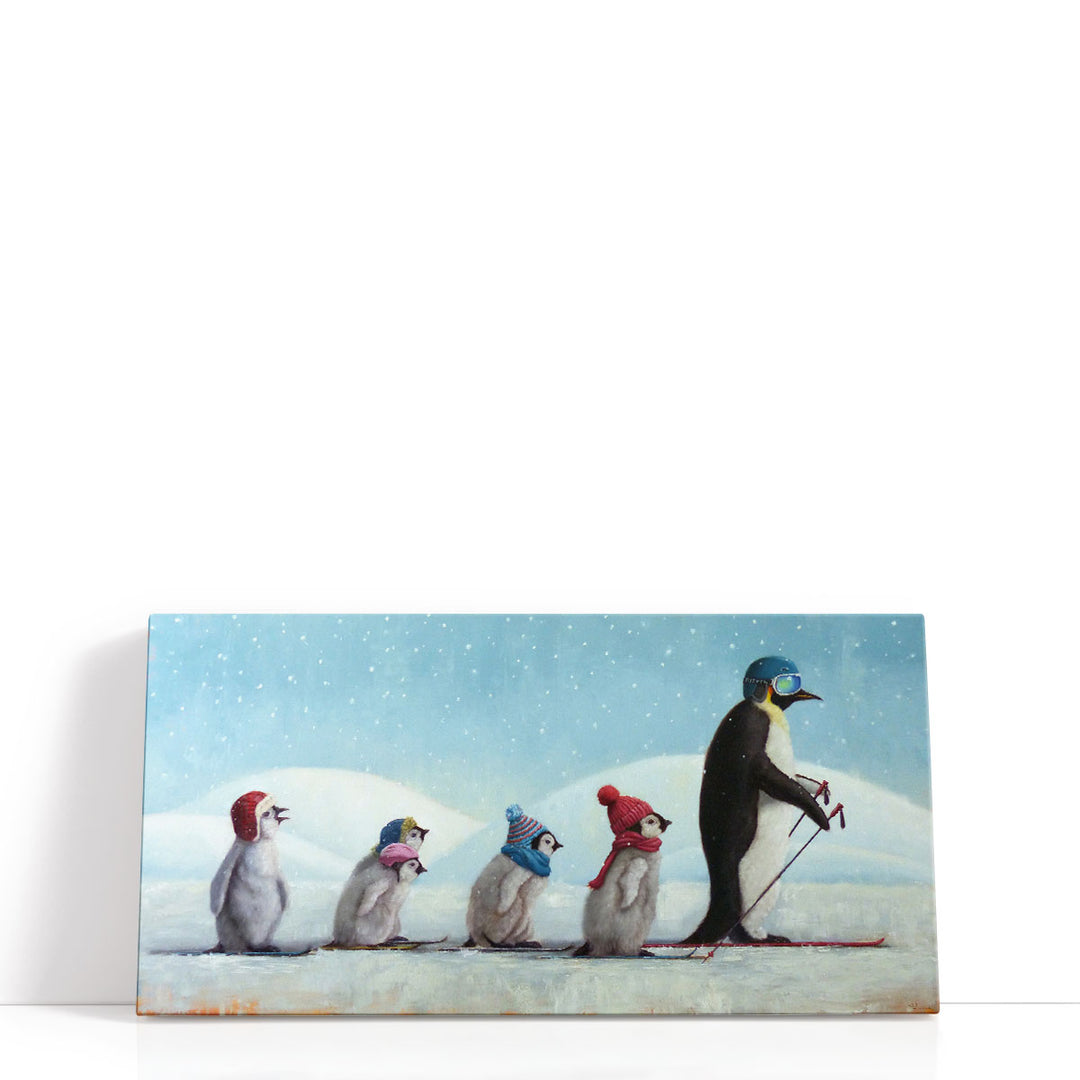 Ski School - Canvas Print Wall Art