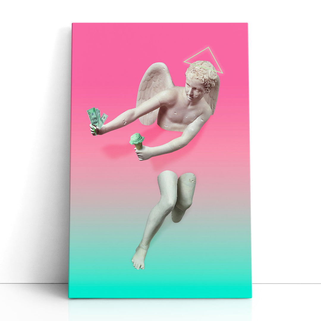 Money And Pistachio - Canvas Print Wall Art