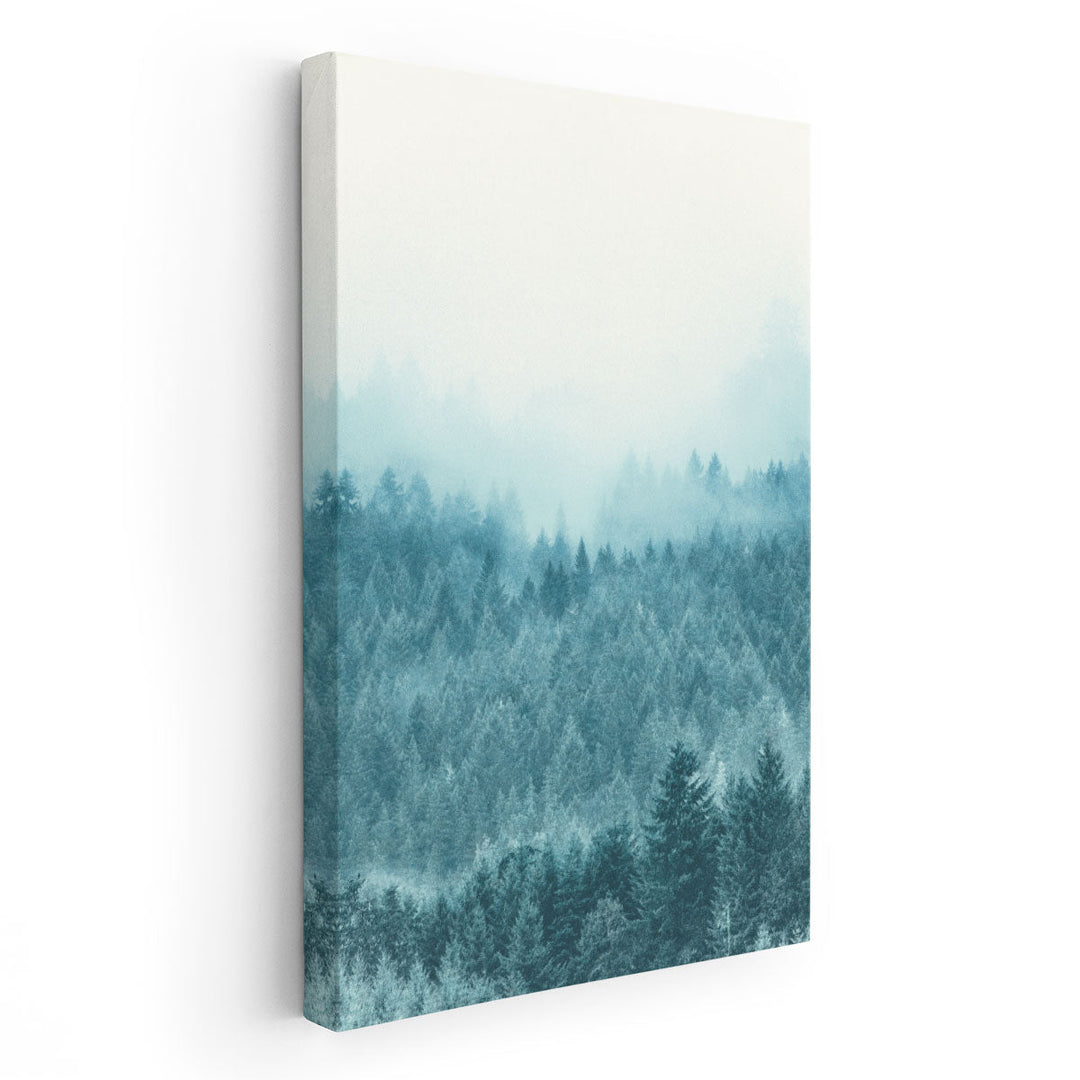 Foggy Forest - Canvas Print Wall Art