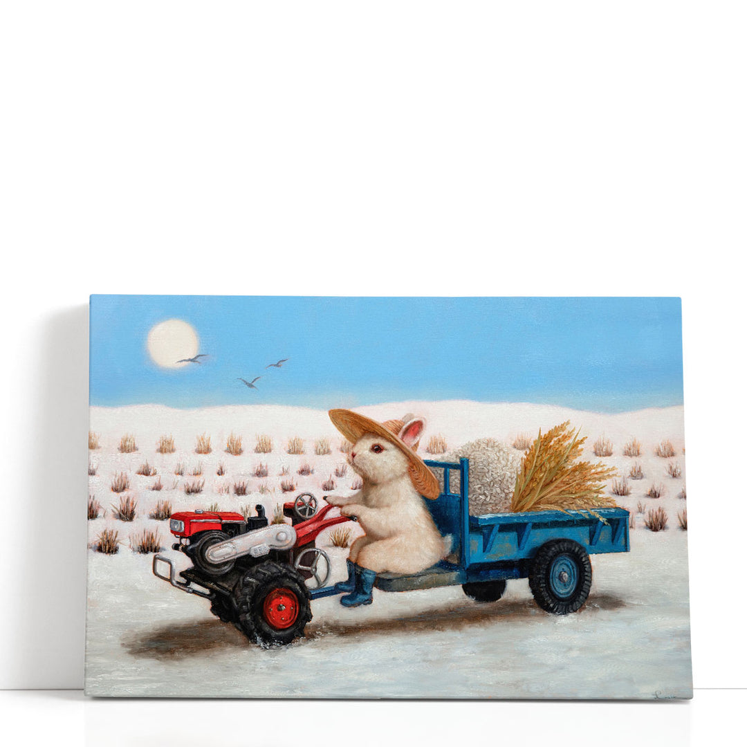 Happy Farmer - Canvas Print Wall Art
