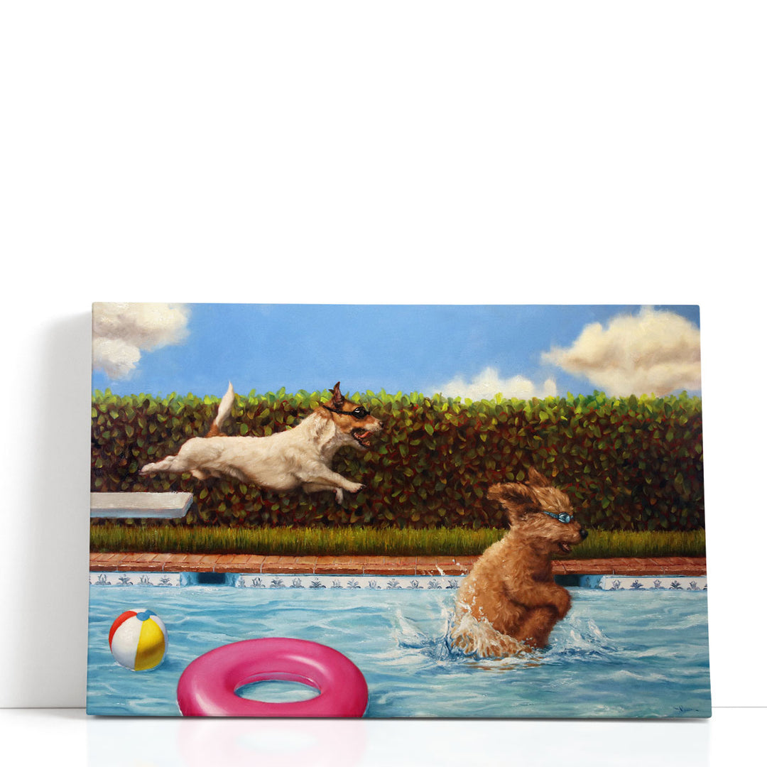 Pool Party II - Canvas Print Wall Art