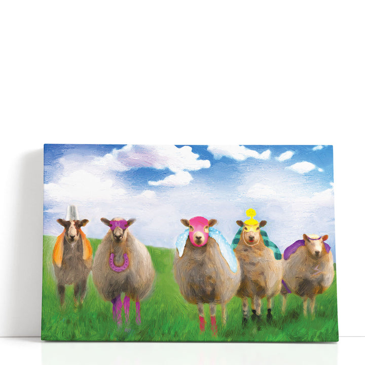 SuperSheep Ew-Nighted - Canvas Print Wall Art