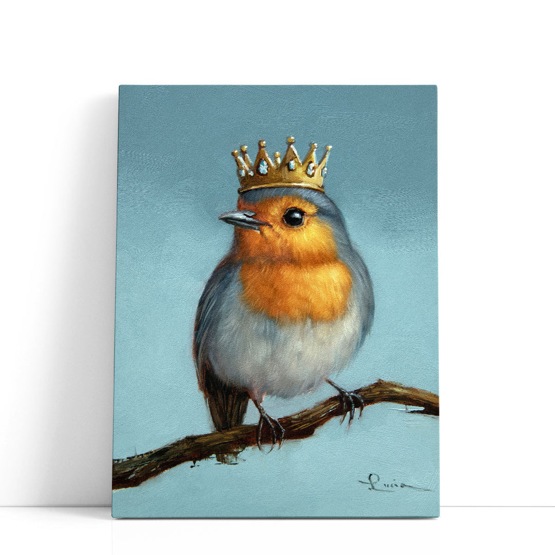 Royal Robin - Canvas Print Wall Art