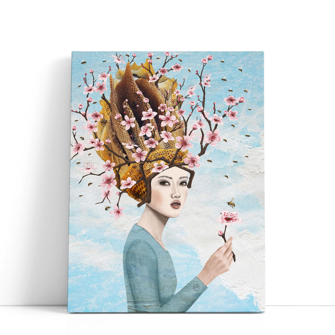 Bee Lady - Canvas Print Wall Art