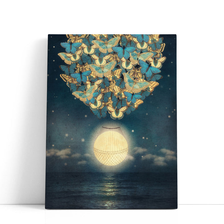The Rising Moon - Canvas Print Wall Art