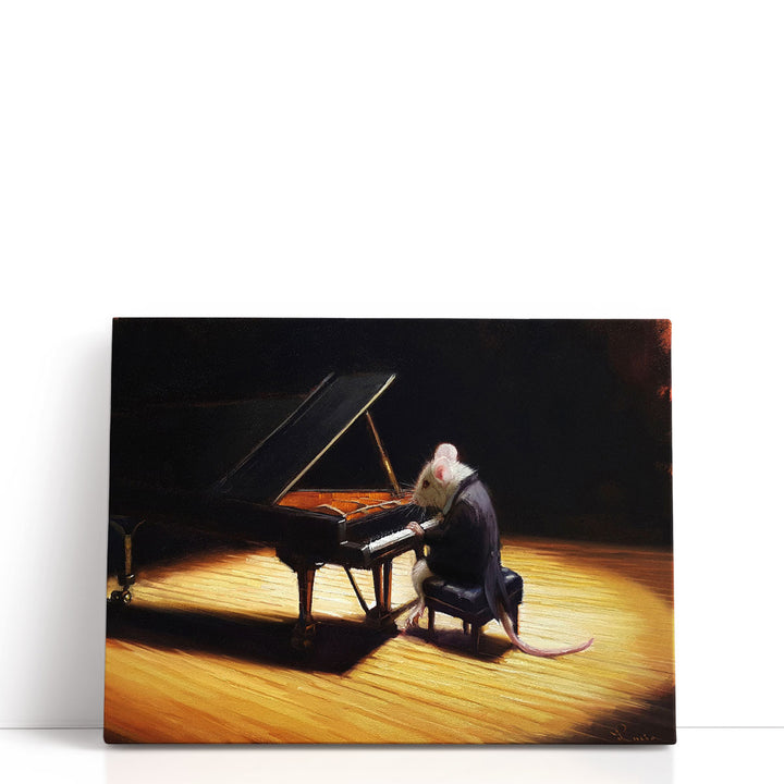 Little Pianist - Canvas Print Wall Art