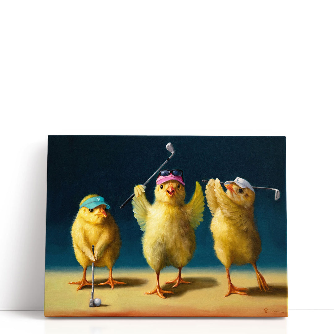 Yoga Chicks Golf Chicks - Canvas Print Wall Art