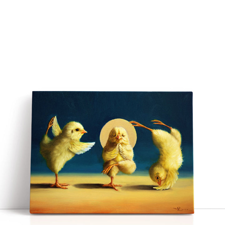 Yoga Chicks Three - Canvas Print Wall Art