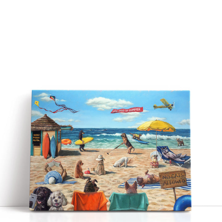 Dog Beach - Canvas Print Wall Art