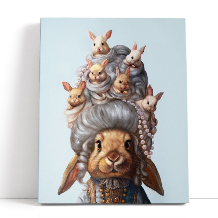 Full Head of Hares - Canvas Print Wall Art