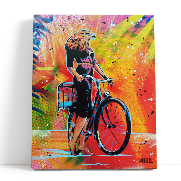 Cycle Soaring - Canvas Print Wall Art