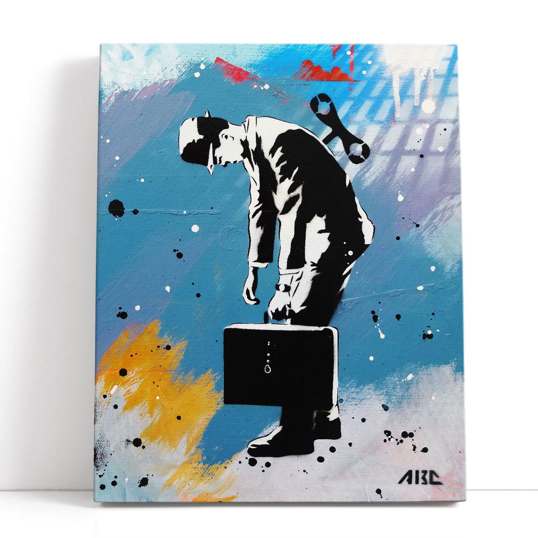 Windup for the Wind Down - Canvas Print Wall Art