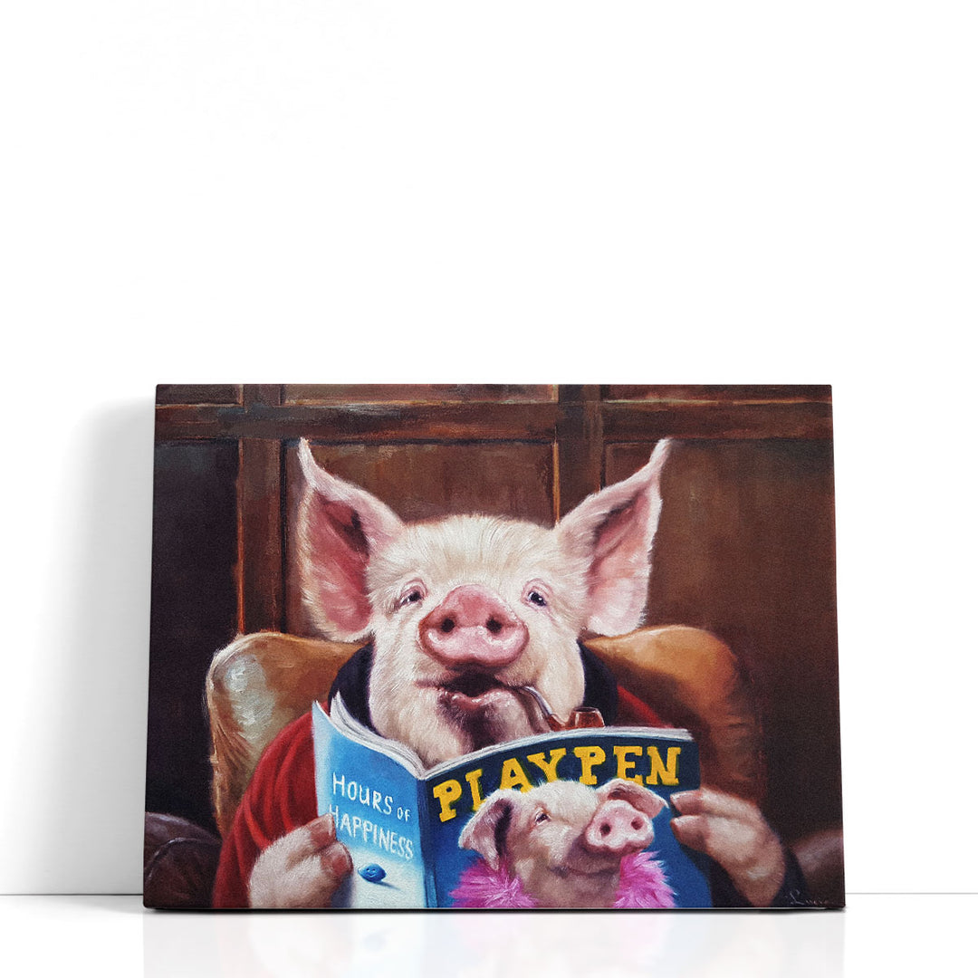 Male Chauvinist Pig - Canvas Print Wall Art