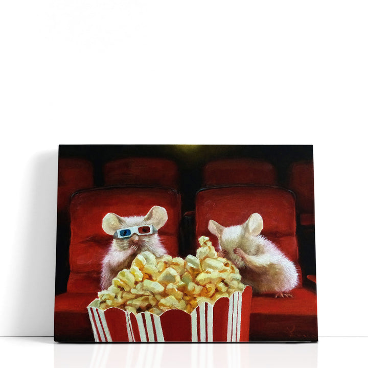 Movie Night 2 - Canvas Print Wall Art
