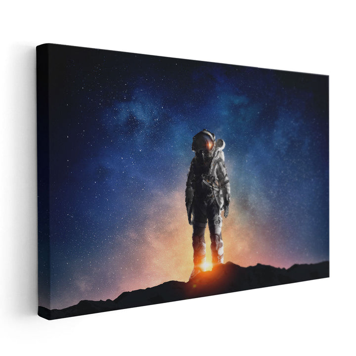 Astronaut in the Outer Space - Canvas Print Wall Art