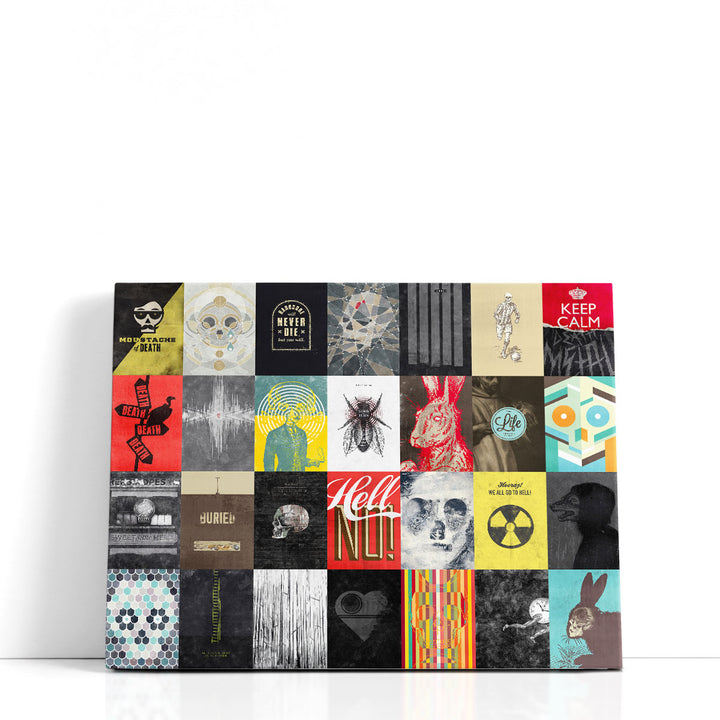 Death Skulls - Canvas Print Wall Art
