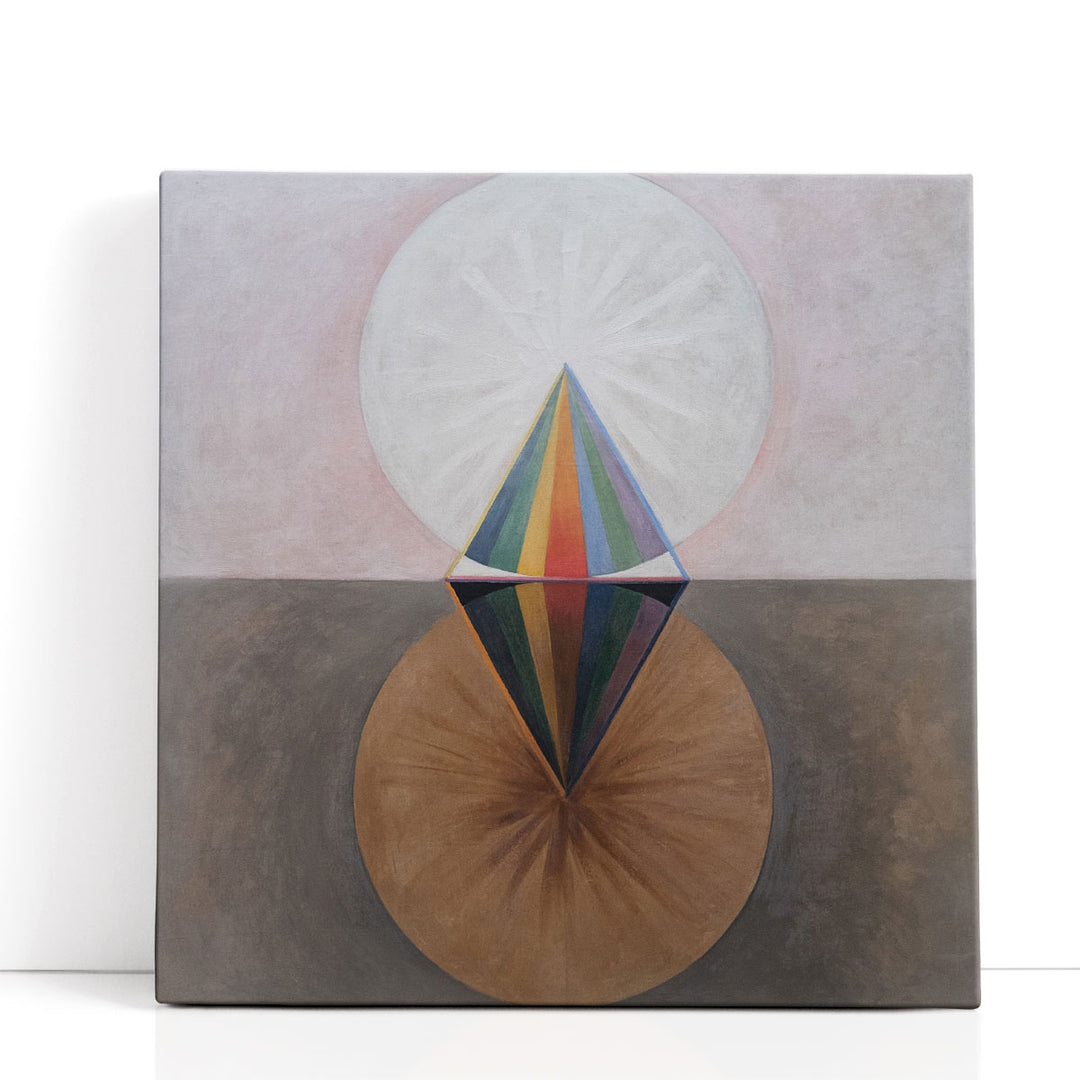 colorful circular abstract art print