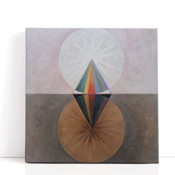 colorful circular abstract art print