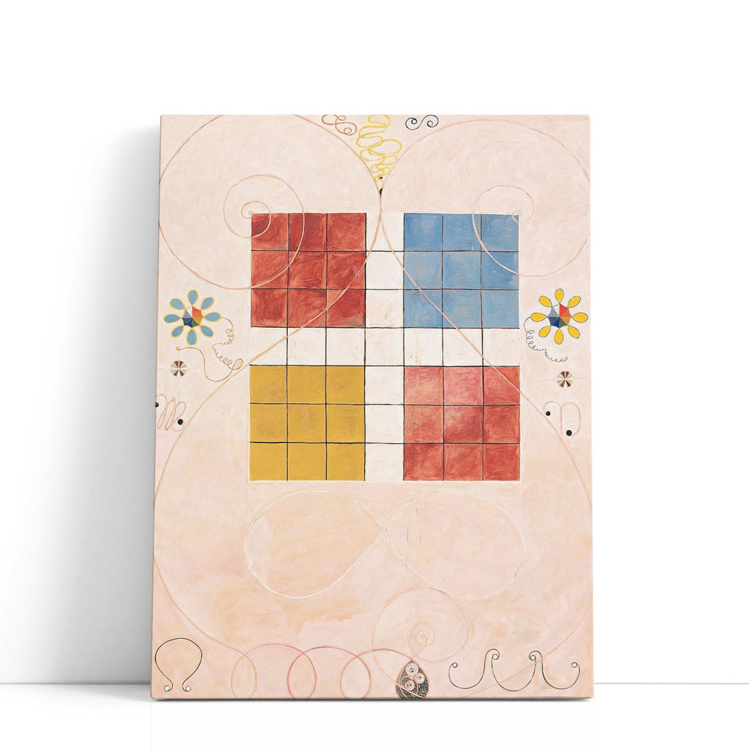 abstract wall art – colorful square pattern