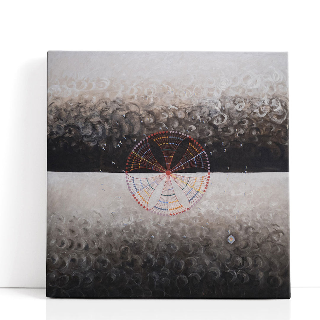 gray canvas wall art textured abstract design