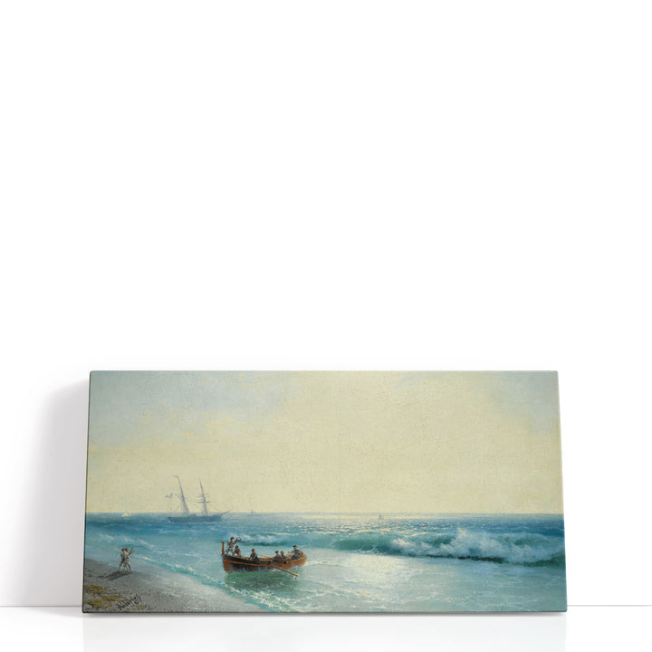sailboat prints – boats on calm blue water