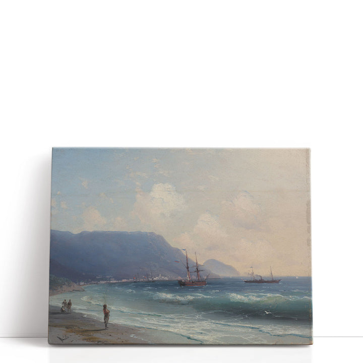 Coastal Seascape Wall Art soft blue waves