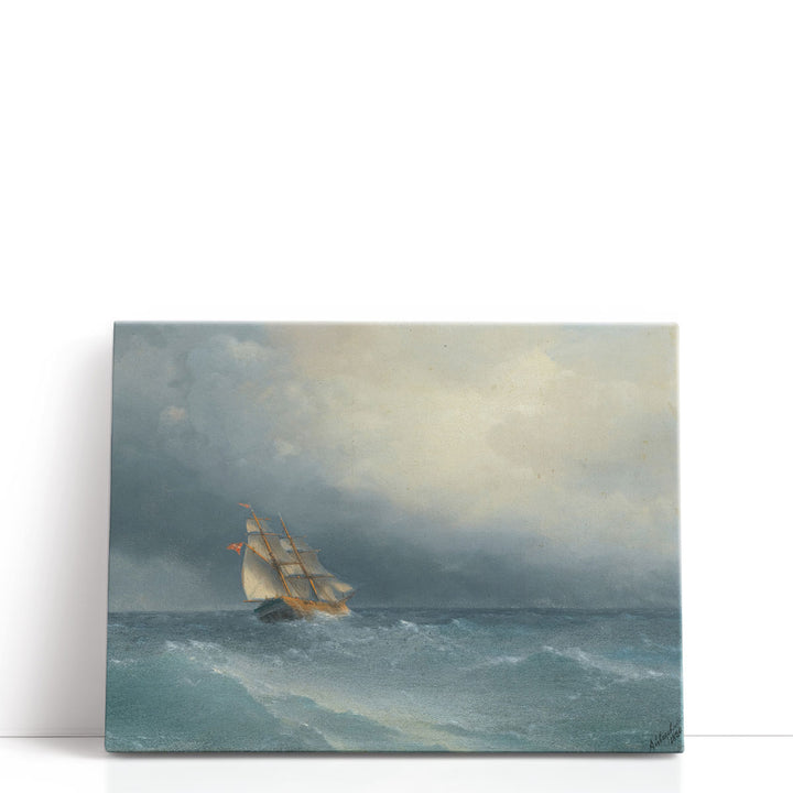 Ocean Canvas Wall Art dramatic neutral wave