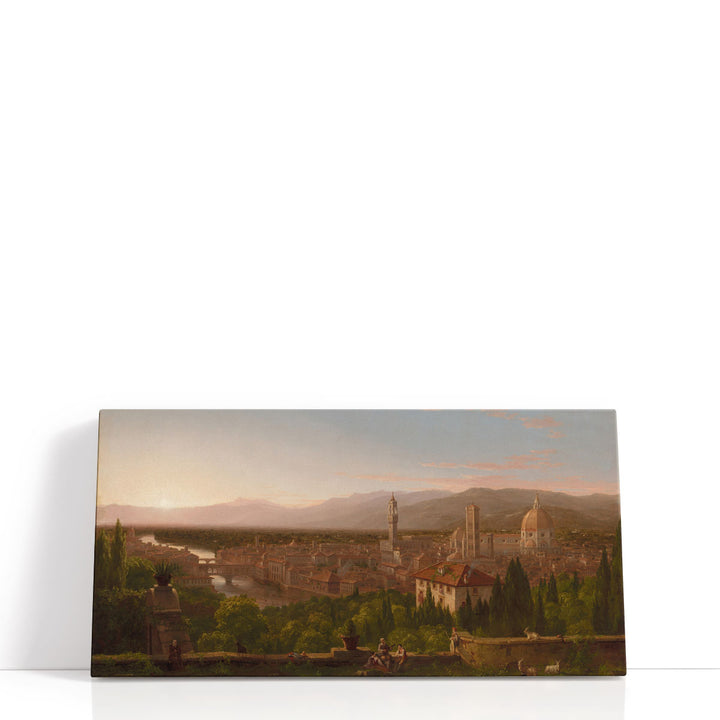 Brown Architectural Wall Art building silhouette