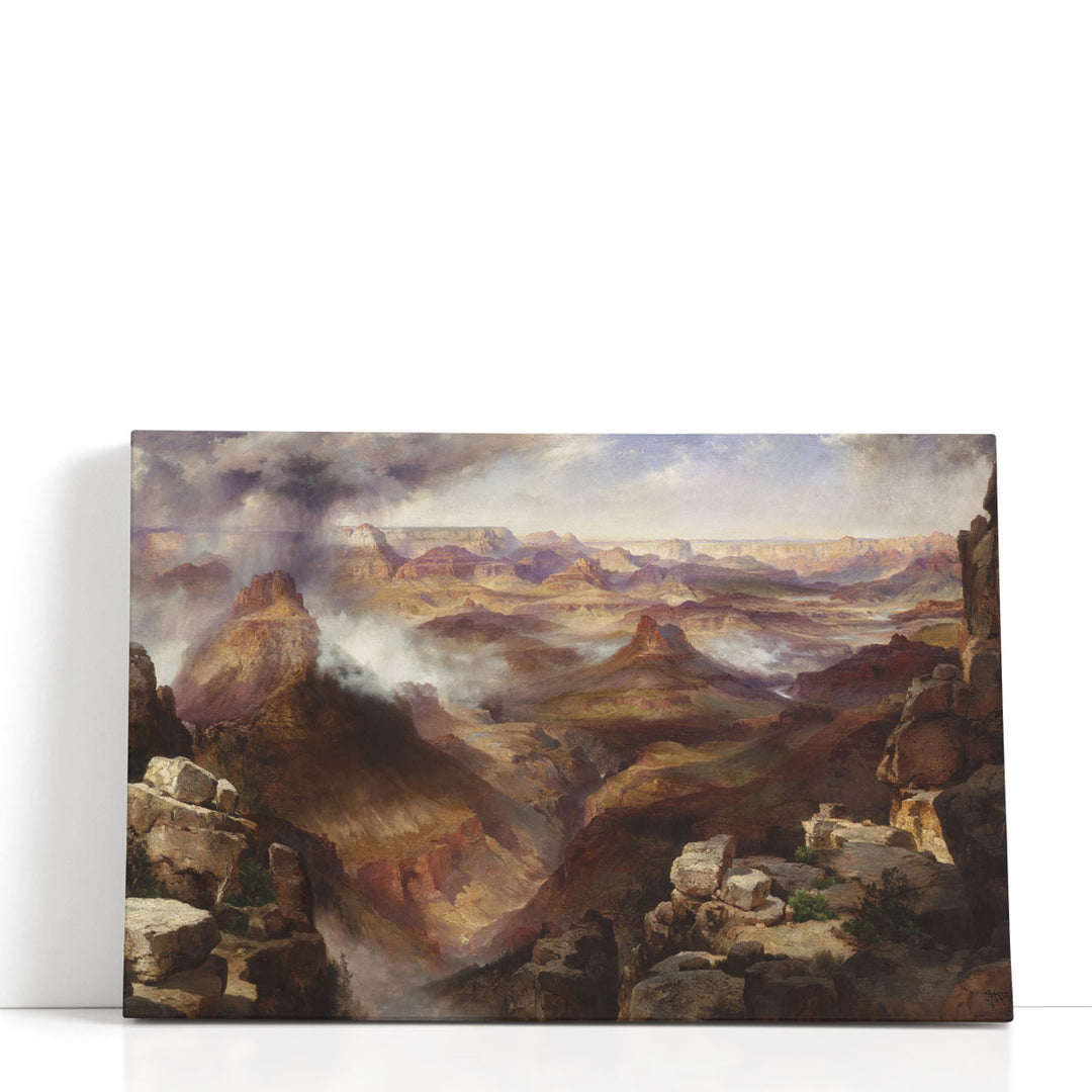 Brown Mountain Wall Decor misty peak silhouette