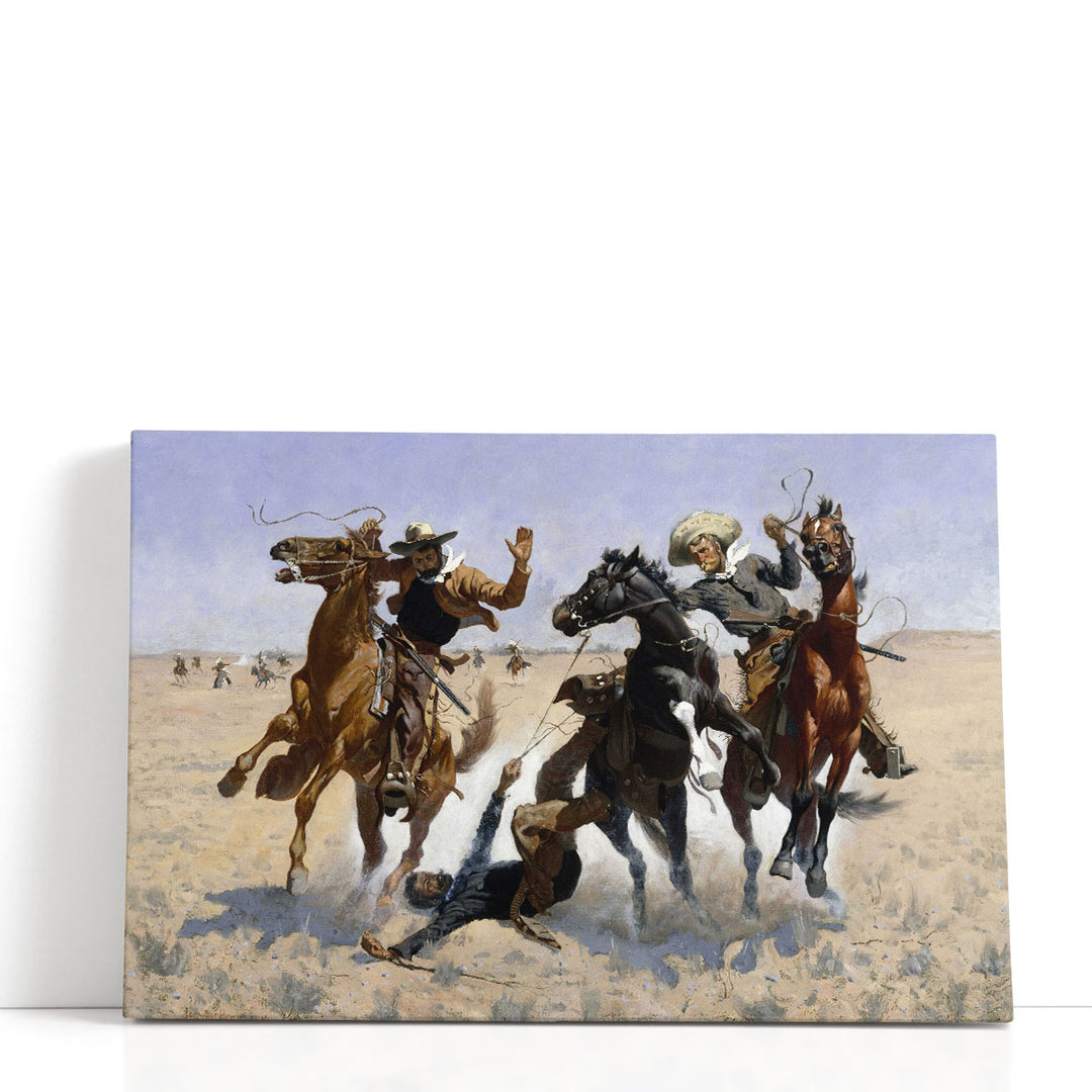 Vintage animal wall decor mounted rider battle scene