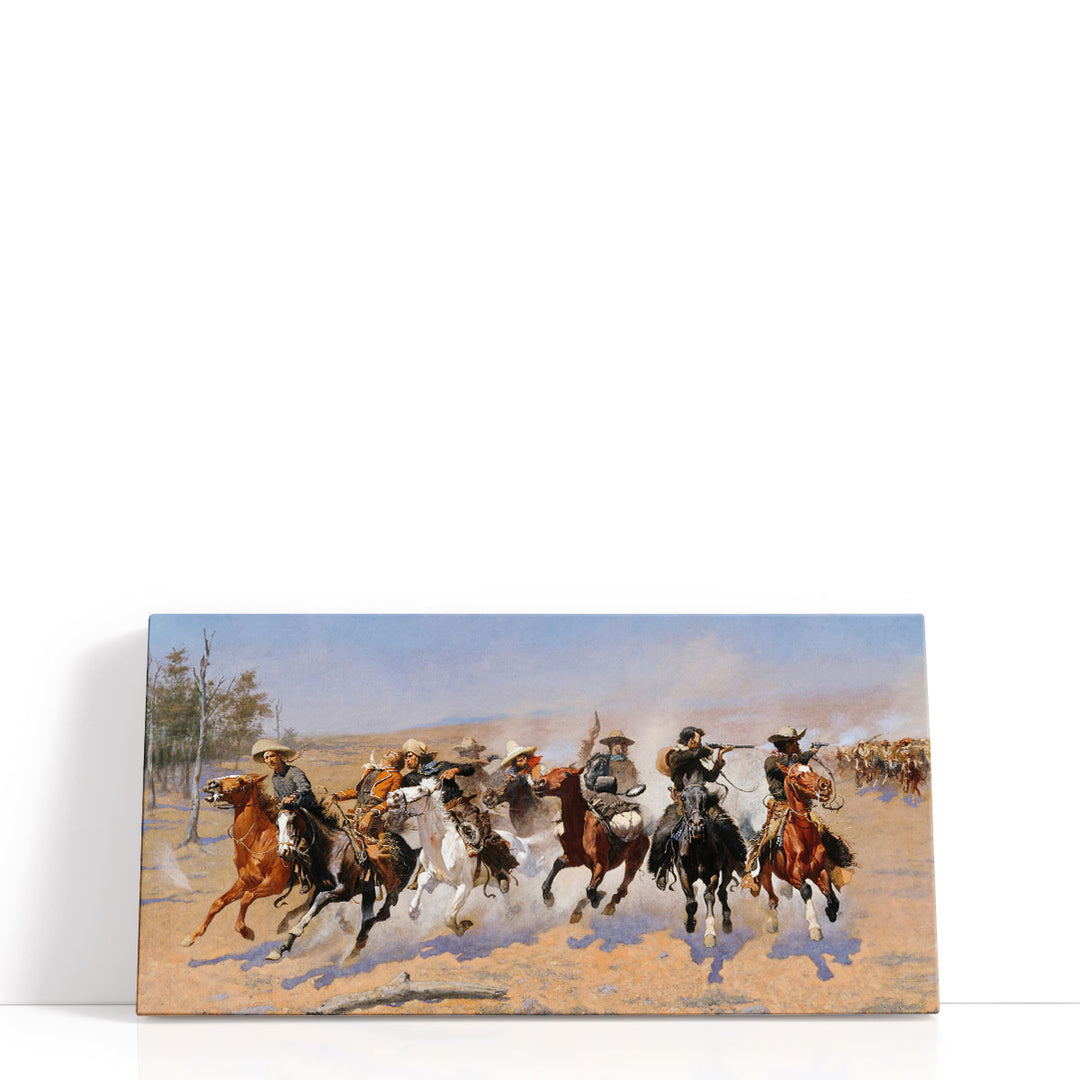 Cowboy Art Prints – rider silhouette on horse