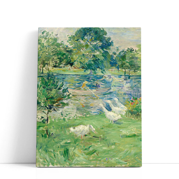 Girl in a Boat with Geese, 1889 - Canvas Print Wall Art